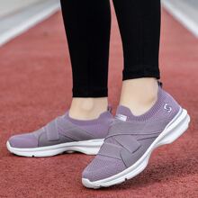 Women's Professional Running Shoes With Breathable Mesh Design For All Seasons, Ultralightweight, Shock Absorbing, Ideal For Sports And Running - Baby Pink - View 6