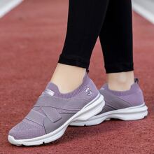 Women's Professional Running Shoes With Breathable Mesh Design For All Seasons, Ultralightweight, Shock Absorbing, Ideal For Sports And Running - Baby Pink - View 7