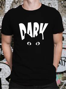 Men T-Shirts - 黑色 - 查看 1