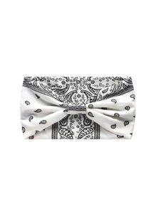 Băng đô cài tóc phong cách Bohemian cho nữ họa tiết Paisley cho cuộc sống hàng ngày - trắng - Xem 2