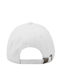 1pc Adjustable White Casual Baseball Cap, Soft Sweatband, Unisex, Fashionable Lightweight Sun Protection, Classic Style, Suitable For Gatherings, Vacations, Outdoor Sports, Daily Wear, Perfect Gift For Family And Friends - White - View 4