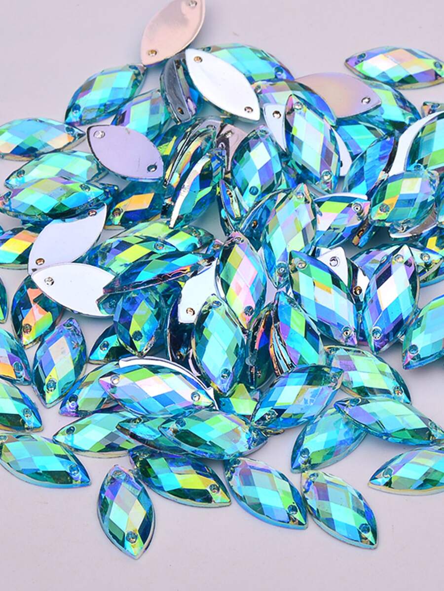 100 Symphony Sewing Crystals - Blue - View 1