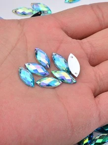 100 Symphony Sewing Crystals - Blue - View 2