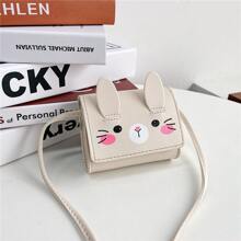 Children's Accessory Bunny Shaped Cute Shoulder Crossbody Bag For Girls - White - View 1