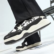 1雙男士休閒時尚戶外運動鞋硫化鞋 - 黑色 - 查看 3