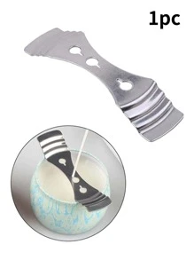 1入組燭芯、大豆蠟和蠟燭製作用品，適用於香薰蠟燭/1入組金屬燭芯支架，帶3孔定心裝置和燭芯夾，適用於DIY蠟燭製作配件 - 銀色 - 查看 2