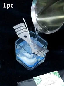 1入組燭芯、大豆蠟和蠟燭製作用品，適用於香薰蠟燭/1入組金屬燭芯支架，帶3孔定心裝置和燭芯夾，適用於DIY蠟燭製作配件 - 銀色 - 查看 4