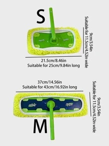 Super Absorbent Sponge Replacement Cover For Household Wet & Dry Rotating Bathroom Mop - Yellow - View 5