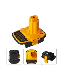 2 Packs Battery Adapter DM18D With USB, Compatible With Dewalt 18V Tools.Convert For DeWalt 20V & For Milwaukee M18 Lithium Battery To NiCad & NiMh Battery Tools - Yellow - View 6