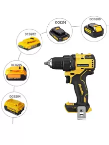 2 Packs Battery Adapter DM18D With USB, Compatible With Dewalt 18V Tools.Convert For DeWalt 20V & For Milwaukee M18 Lithium Battery To NiCad & NiMh Battery Tools - Yellow - View 4