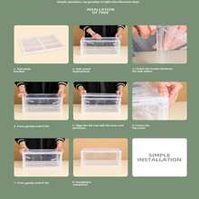 One-Piece Assembly-Free All-In-One Magnetic Side-Opening Basketball Shoe Box Large Transparent Storage Shoe Box - Dark Grey - View 6