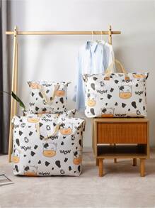 1 Miếng Dung lượng cao Không thấm nước Quần áo Túi bảo quản , Gấp lại & Đa chức năng Vật dụng trong nhà Chăn bông Lưu trữ , Túi đựng đồ du lịch xách tay - Nhiều màu - Xem 3