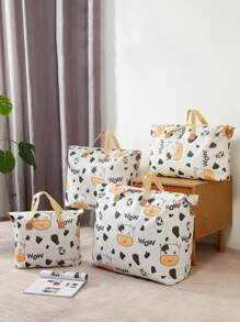 1 Miếng Dung lượng cao Không thấm nước Quần áo Túi bảo quản , Gấp lại & Đa chức năng Vật dụng trong nhà Chăn bông Lưu trữ , Túi đựng đồ du lịch xách tay - Nhiều màu - Xem 1