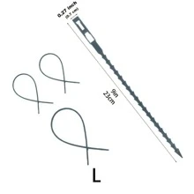 50入組花園紮線帶 - 軍綠色 - 查看 6