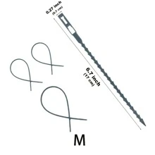 50入組花園紮線帶 - 軍綠色 - 查看 5