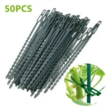50入組花園紮線帶 - 軍綠色 - 查看 1