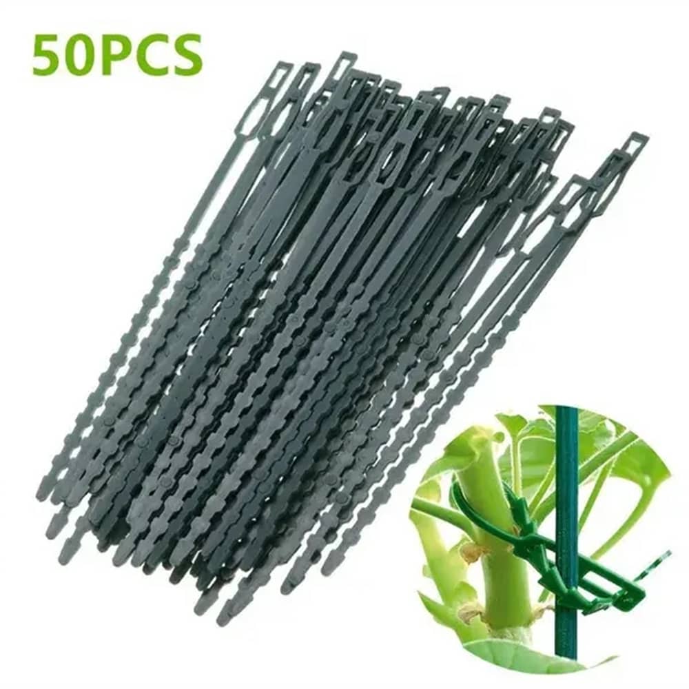 50入組花園紮線帶 - 軍綠色 - 查看 1