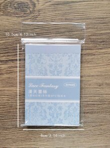 1包/30入組黑色和白色蕾絲圖案寵物裝飾貼紙適用於日記計畫冊 - 彩色 - 查看 6