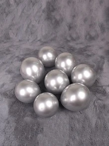 20入組5英寸銀乳膠氣球