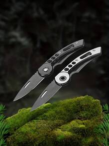 不銹鋼小刀鋒利高硬度折疊刀便攜式水果刀便攜式迷你刀戶外露營刀 - 彩色 - 查看 1