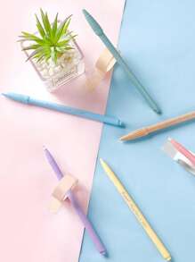 12色含莫蘭迪色和馬卡龍色中性筆0.38毫米記號筆水彩筆 - 彩色 - 查看 6