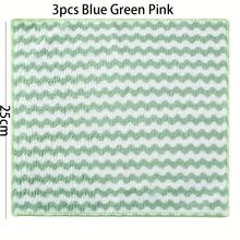 1入組新款水波紋洗碗布,加厚珊瑚絨抹布,不粘油抹布,廚房百潔布抹布