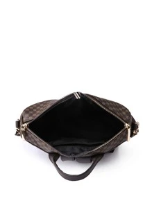 1 Miếng Quý cô Đúng mốt & Nylon Chất liệu & Khối màu & In Clover & Đa chức năng Ba lô Đối với Trường học Hoặc Giải trí Sử dụng - màu nâu - Xem 4