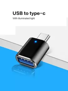 Reletech 1/3 pezzi Adattatore da Type-C a USB OTG, adattatore per porta Type-C per telefono cellulare, tablet, disco U, convertitore per auto