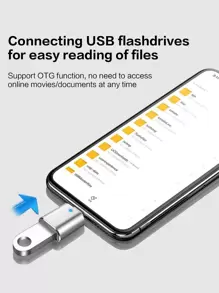 Reletech 1/3 pezzi Adattatore da Type-C a USB OTG, adattatore per porta Type-C per telefono cellulare, tablet, disco U, convertitore per auto