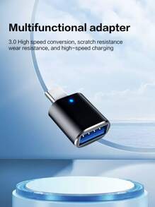 Reletech 1/3 pezzi Adattatore da Type-C a USB OTG, adattatore per porta Type-C per telefono cellulare, tablet, disco U, convertitore per auto