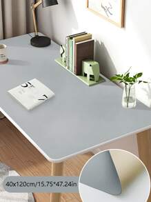 1 piece thickened double-sided color matching PU desk mat office desk mat computer mouse mat Waterproof table mat end table mat - Multicolor - View 2