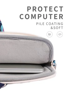 canvas artisan Bolsa para Laptop à Prova de Choque Impressão de Padrões de Folha Pasta de Laptop para MacBook Chromebook, Bolsas para Laptop para MacBook, iPad, HP Chromebook Surface Notebook, Pastas de Laptop