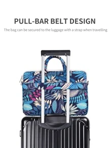 canvas artisan Bolsa para Laptop à Prova de Choque Impressão de Padrões de Folha Pasta de Laptop para MacBook Chromebook, Bolsas para Laptop para MacBook, iPad, HP Chromebook Surface Notebook, Pastas de Laptop