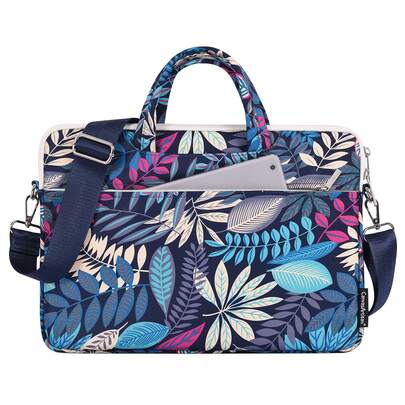 canvas artisan Túi Đựng Laptop Chống Sốc In Hình Lá Cặp Laptop ChoMacBook Chromebook, Túi Đựng Laptop ChoMacBook,IPad,HP Chromebook Surface Notebook,Túi Đựng Laptop