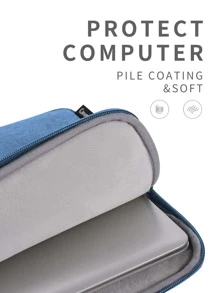 canvas artisan 筆記型電腦包防水聚酯纖維商務包筆記型電腦內膽包適用於 Matebook Hp Probook - 藍色 - 查看 8