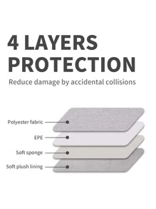 canvas artisan Laptop Case Polyester Notebook Bag Waterproof Laptop Sleeve For MagicBook ThinkBook Macbook - Grey - View 5