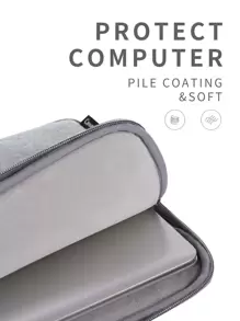 canvas artisan Laptop Case Polyester Notebook Bag Waterproof Laptop Sleeve For MagicBook ThinkBook Macbook - Grey - View 8