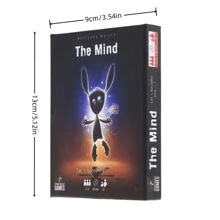 1套撲克牌遊戲：The Mind-家庭友好版桌遊-遊戲之夜-隨機圖案撲克牌遊戲 - 黑色 - 查看 2