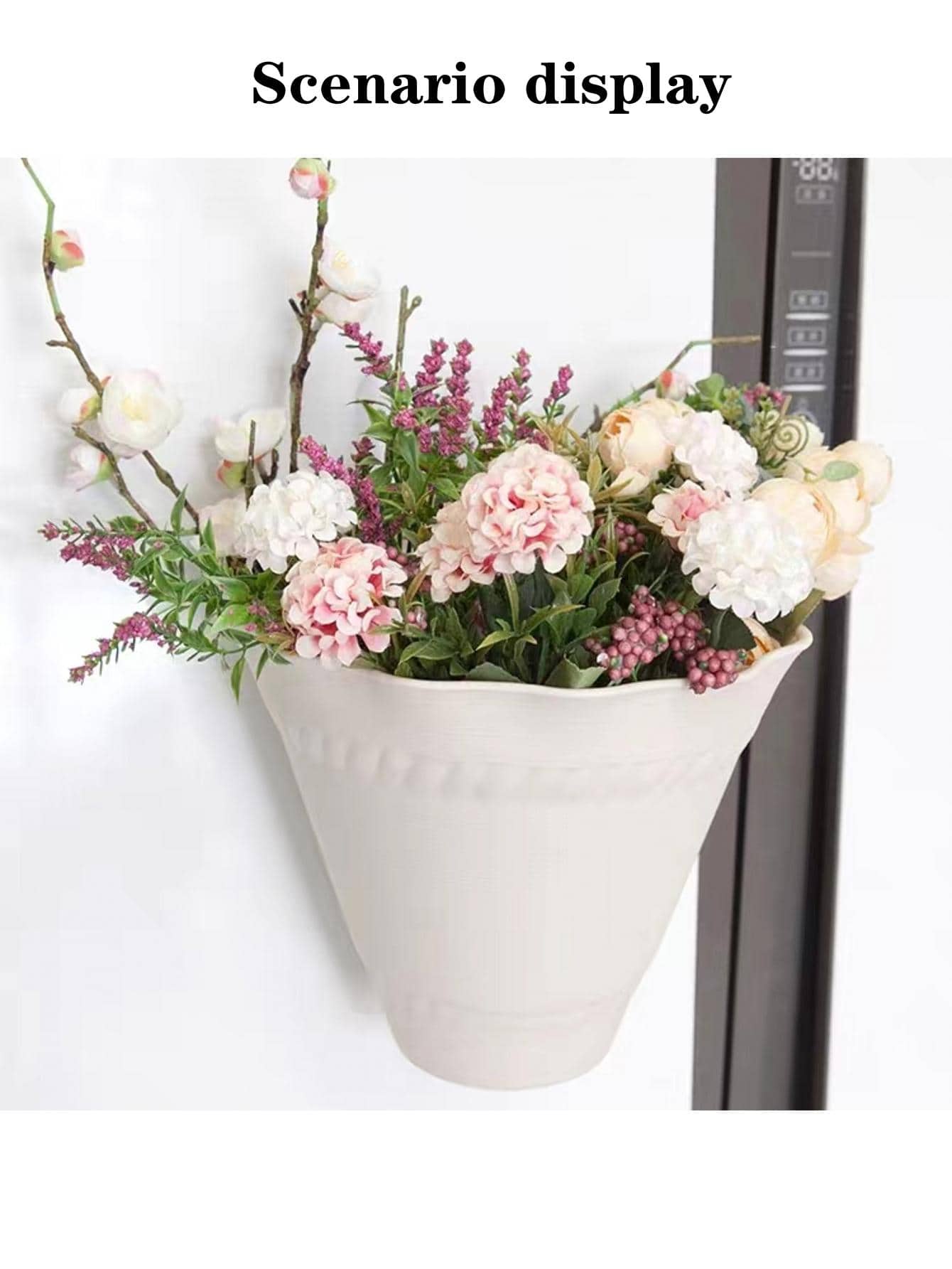 2pcs wall hanging flower pots wall hanging plastic flower pots SHEIN USA