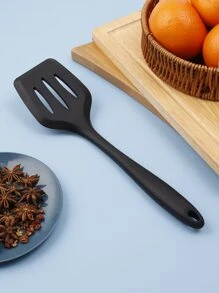 1pc Black Silicone Spatula - Black - View 1