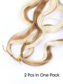 1Pack French Curls Braids Loose Wave Braiding Hair Extensions Crochet Hair for Women - Multicolor - View 7