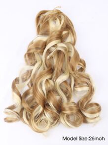 1Pack French Curls Braids Loose Wave Braiding Hair Extensions Crochet Hair for Women - Multicolor - View 2
