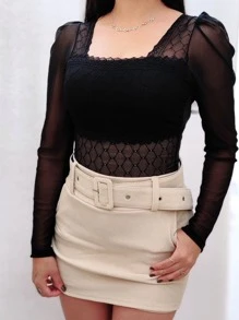 Women Tops - 黑色 - 查看 1