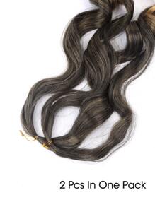 1 Gói Ombre Tóc Vàng Pháp Xoăn Bím Tóc Rời Sóng Bện Làm Tóc Móc Tóc Dành Cho Nữ - Ombre - Xem 7