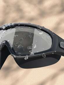 2 Stücke/Set (Badekappe + Schwimmbrille), professionelle, beschlagfreie, wasserdichte Schwimmbrille mit großem Rahmen für kurzsichtige Männer und Frauen mit Badekappe, Tauchausrüstung