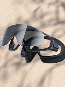 2 Stücke/Set (Badekappe + Schwimmbrille), professionelle, beschlagfreie, wasserdichte Schwimmbrille mit großem Rahmen für kurzsichtige Männer und Frauen mit Badekappe, Tauchausrüstung