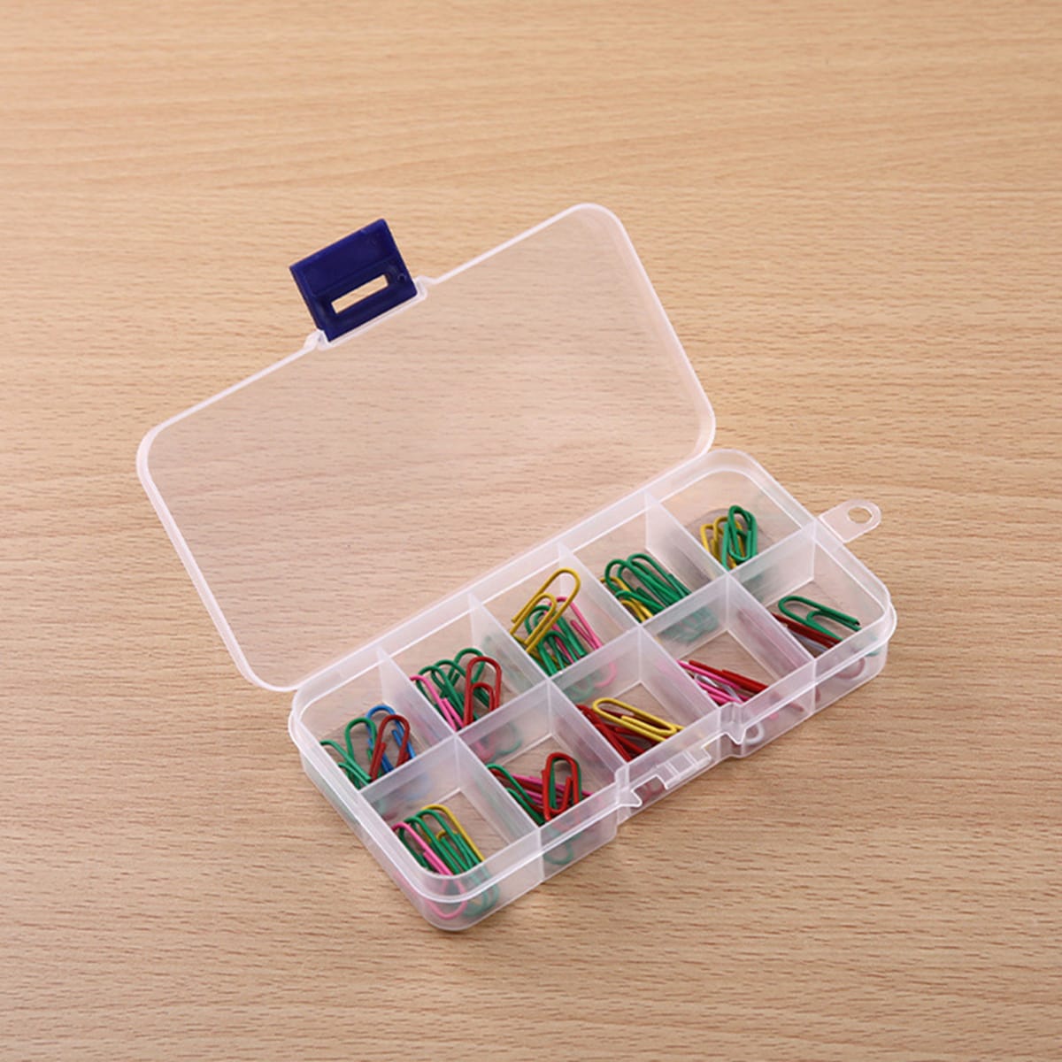 1PC plastic tray, grid bead organizer with removable divider