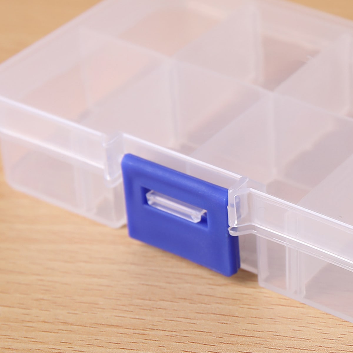 1PC plastic tray, grid bead organizer with removable divider