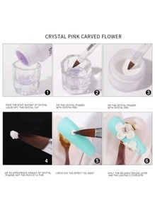 Mini Set De Polvos Acrilico Para Uñas Con 12 Colores de Polvos  Para Extensiones de Uñas - Multicolor - Ver 5