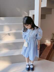 Fashion Children's Crossbody Bag, Spring/Summer New Pearl-Woven Mini Lovely Girl Shoulder Bag, Baby Girls' Outing Accessory Bag, Forest Princess Coin Purse